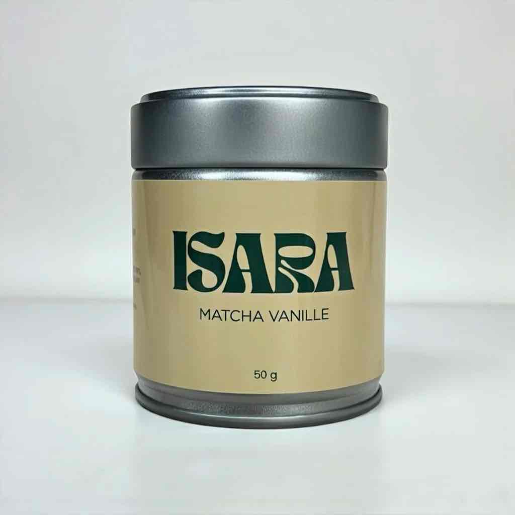 Matcha vanille ISARA 50g, matcha aromatisé en poudre